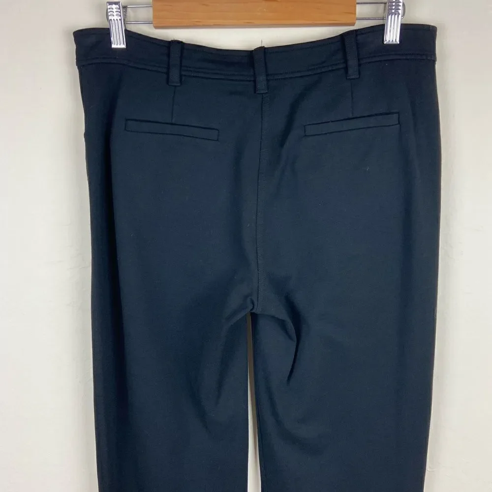 Eileen Fisher Ponte Heavyweight Rayon-Blend Stretch Pant - Black
